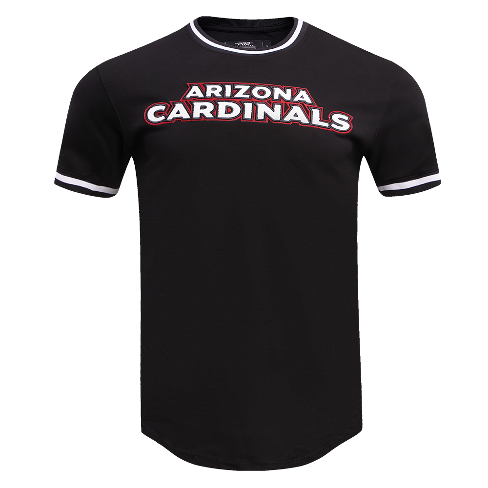 NFL ARIZONA CARDINALS CLASSIC CHENILLE T-SHIRT À MANCHES COURTES POUR HOMME (NOIR)
