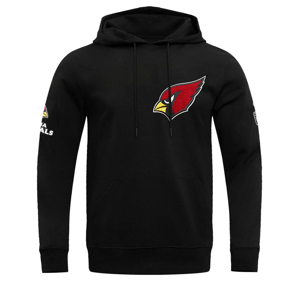 NFL ARIZONA CARDINALS CLASSIC CHENILLE CHANDAIL À CAPUCHON POUR HOMME (NOIR)
