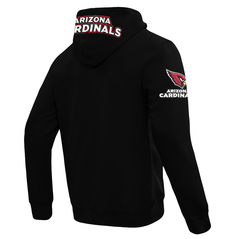 NFL ARIZONA CARDINALS CLASSIC CHENILLE CHANDAIL À CAPUCHON POUR HOMME (NOIR)