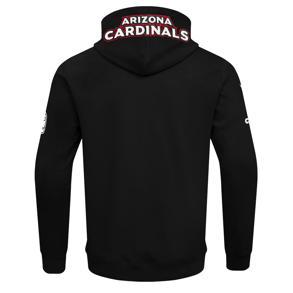 NFL ARIZONA CARDINALS CLASSIC CHENILLE CHANDAIL À CAPUCHON POUR HOMME (NOIR)