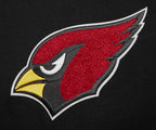 NFL ARIZONA CARDINALS CLASSIC CHENILLE CHANDAIL À CAPUCHON POUR HOMME (NOIR)