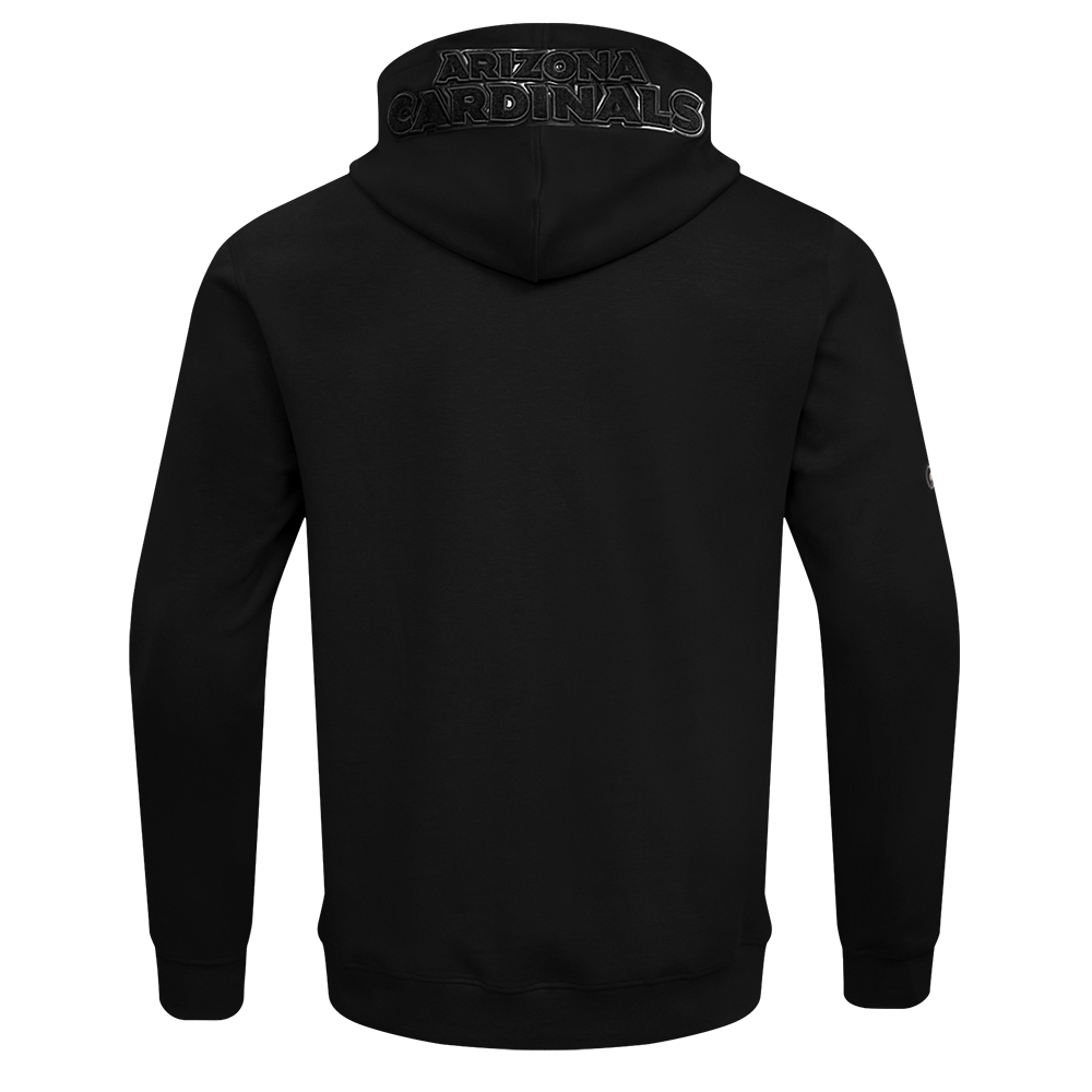 NFL ARIZONA CARDINALS TRIPLE BLACK MEN'S DK FZ HOODIE (TRIPLE BLACK)