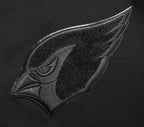 NFL ARIZONA CARDINALS TRIPLE BLACK MEN'S DK FZ HOODIE (TRIPLE BLACK)