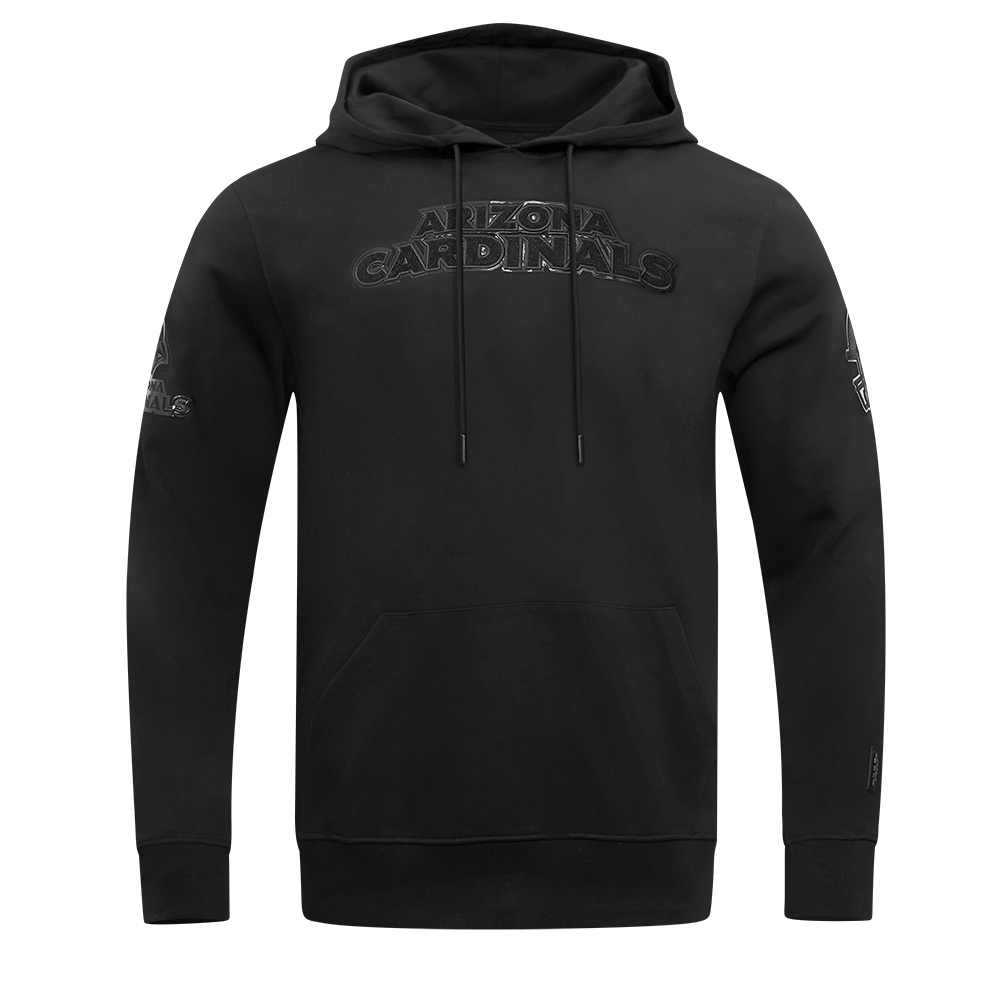 NFL ARIZONA CARDINALS TRIPLE BLACK CHANDAIL À CAPUCHON POUR HOMME (TRIPLE NOIR)