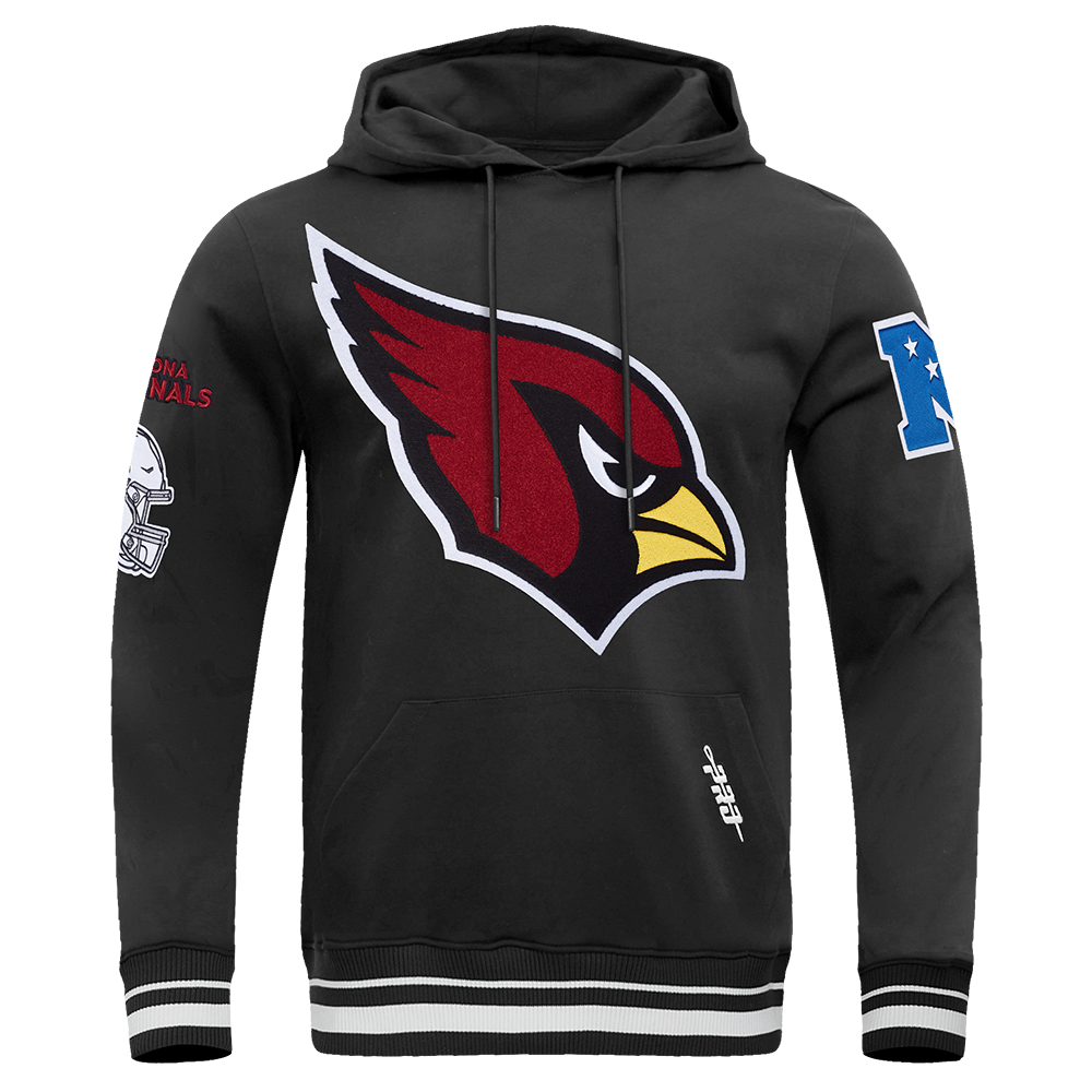 NFL ARIZONA CARDINALS CHANDAIL À CAPUCHON MASHUP CÔTELÉ POUR HOMME (NOIR)