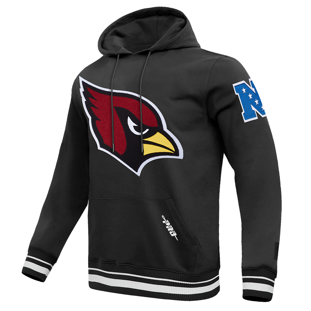 NFL ARIZONA CARDINALS CHANDAIL À CAPUCHON MASHUP CÔTELÉ POUR HOMME (NOIR)