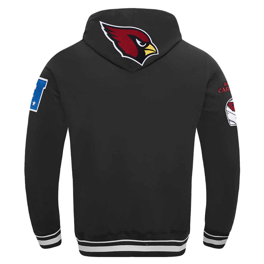 NFL ARIZONA CARDINALS CHANDAIL À CAPUCHON MASHUP CÔTELÉ POUR HOMME (NOIR)
