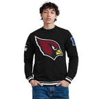 NFL ARIZONA CARDINALS CHANDAIL À COL ROND MASHUP CÔTELÉ POUR HOMME (NOIR)