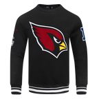 NFL ARIZONA CARDINALS CHANDAIL À COL ROND MASHUP CÔTELÉ POUR HOMME (NOIR)