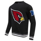NFL ARIZONA CARDINALS CHANDAIL À COL ROND MASHUP CÔTELÉ POUR HOMME (NOIR)