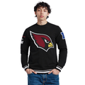 NFL ARIZONA CARDINALS CHANDAIL À COL ROND MASHUP CÔTELÉ POUR HOMME (NOIR)