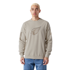 NFL ARIZONA CARDINALS NEUTRAL CHANDAIL À COL ROND EN MOLLETON À ÉPAULES TOMBANTES POUR HOMME (TAUPE)
