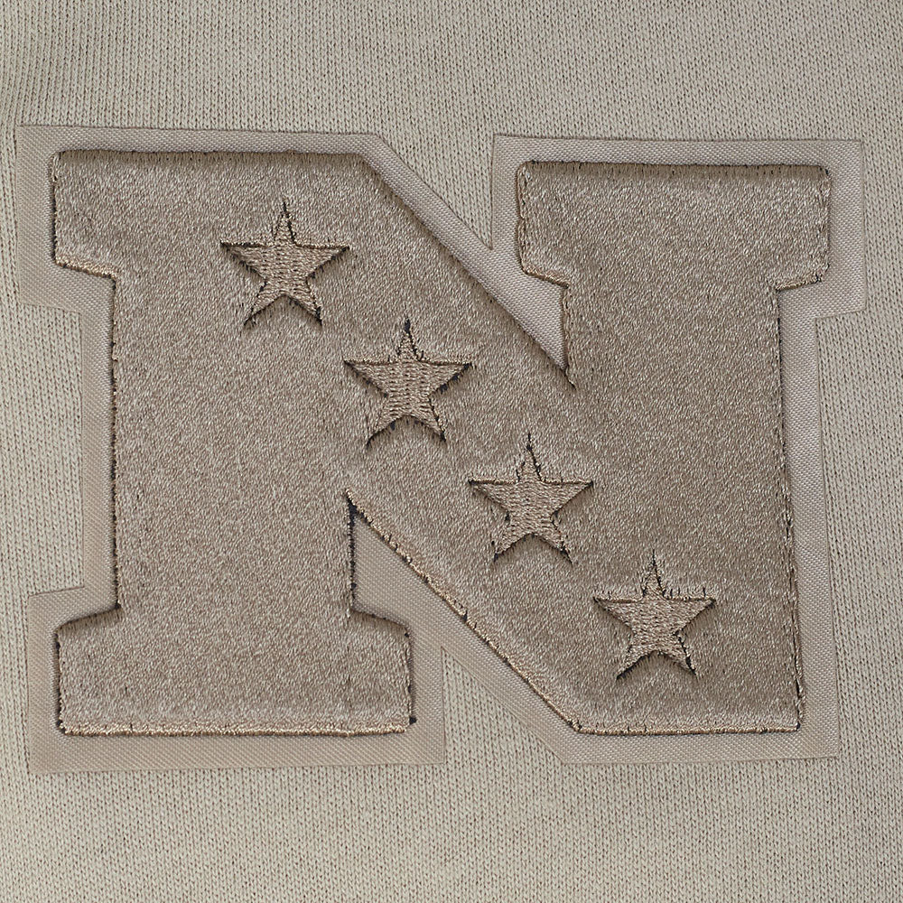NFL ARIZONA CARDINALS NEUTRAL CHANDAIL À COL ROND EN MOLLETON À ÉPAULES TOMBANTES POUR HOMME (TAUPE)