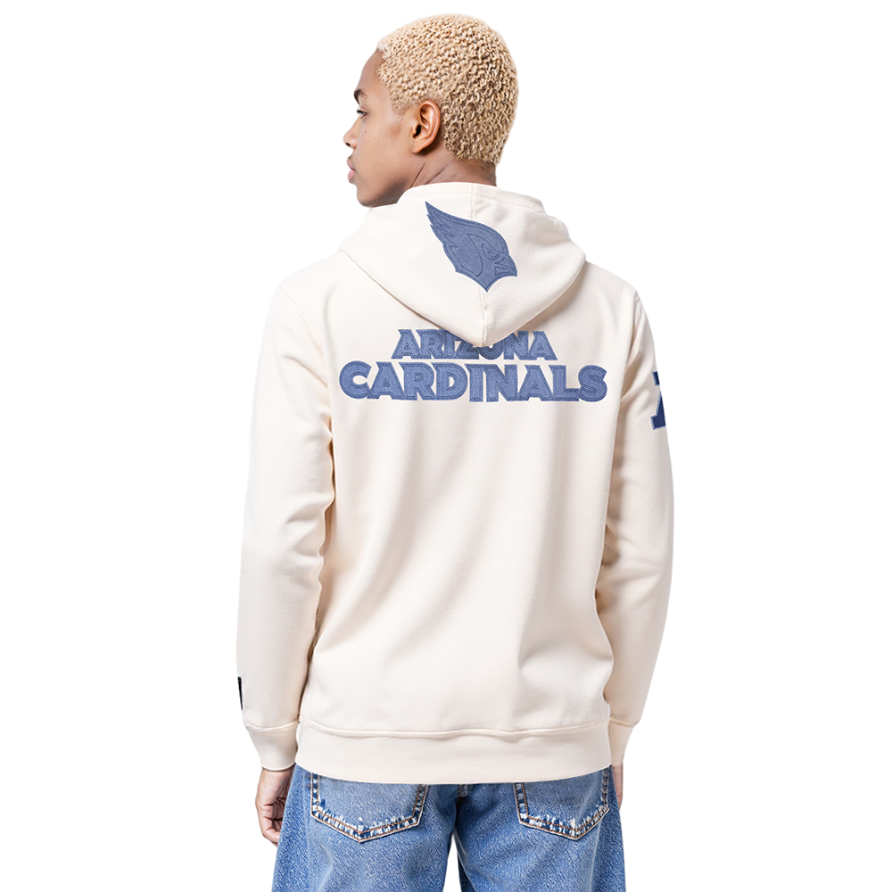 NFL ARIZONA CARDINALS VARSITY BLUES MEN'S FLC PO HOODIE (LINEN)