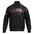 NFL ARIZONA CARDINALS CLASSIC SATIN MEN'S SATIN JACKET (BLACK)