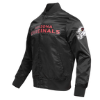NFL ARIZONA CARDINALS CLASSIC SATIN MEN'S SATIN JACKET (BLACK)