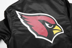 NFL ARIZONA CARDINALS CLASSIC SATIN MEN'S SATIN JACKET (BLACK)