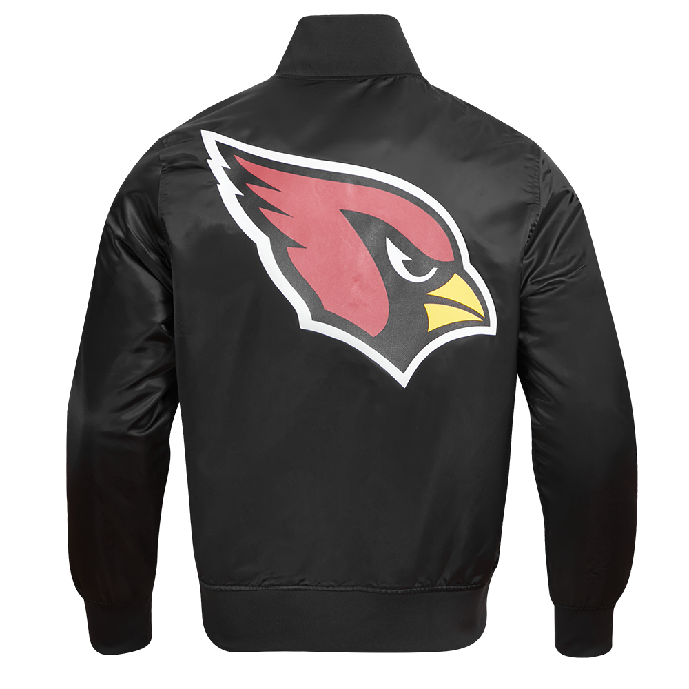NFL ARIZONA CARDINALS CLASSIC SATIN MEN'S SATIN JACKET (BLACK)