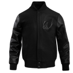 NFL ARIZONA CARDINALS TRIPLE BLACK BLOUSON COLLÉGIAL EN LAINE POUR HOMME (TRIPLE NOIR HOMME)