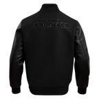 NFL ARIZONA CARDINALS TRIPLE BLACK BLOUSON COLLÉGIAL EN LAINE POUR HOMME (TRIPLE NOIR HOMME)