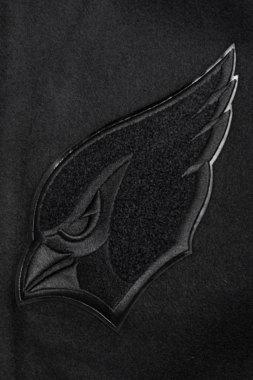NFL ARIZONA CARDINALS TRIPLE BLACK BLOUSON COLLÉGIAL EN LAINE POUR HOMME (TRIPLE NOIR HOMME)