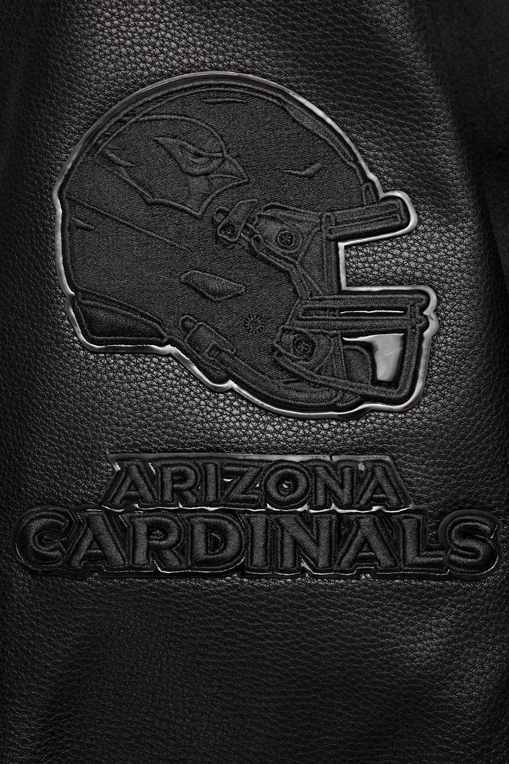 NFL ARIZONA CARDINALS TRIPLE BLACK BLOUSON COLLÉGIAL EN LAINE POUR HOMME (TRIPLE NOIR HOMME)