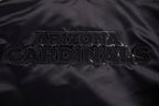 NFL ARIZONA CARDINALS TRIPLE BLACK MEN'S SATIN JACKET (TRIPLE BLACK MEN'S)