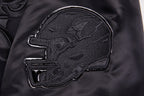 NFL ARIZONA CARDINALS TRIPLE BLACK MEN'S SATIN JACKET (TRIPLE BLACK MEN'S)