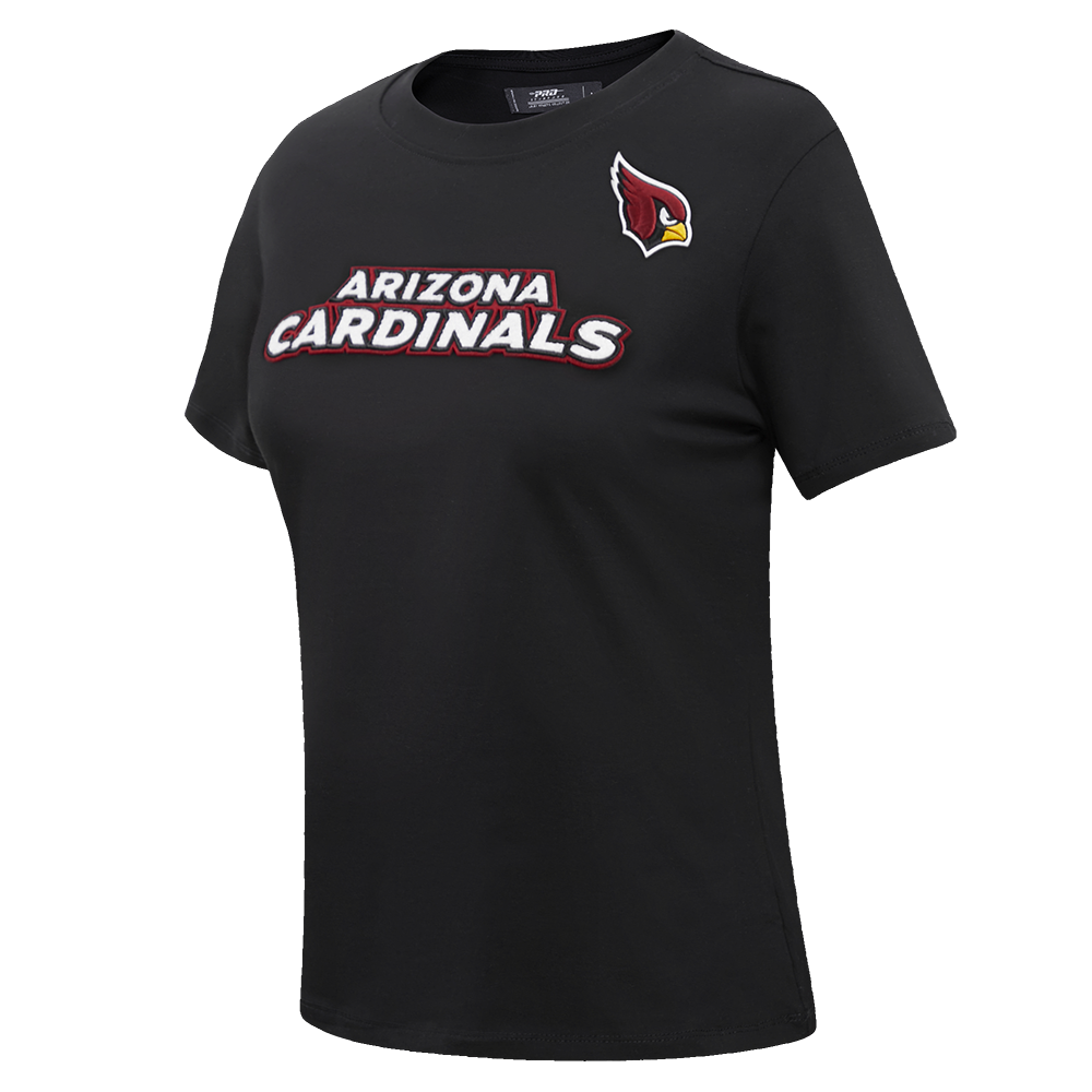 NFL ARIZONA CARDINALS CLASSIC SHORT SLEEVE WOMEN'S SLIM FIT TEE (BLACK)