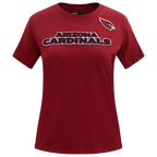 NFL ARIZONA CARDINALS CLASSIC T-SHIRT AJUSTÉ EN JERSEY SIMPLE À MANCHES COURTES POUR FEMME (ROUGE CARDINAL)