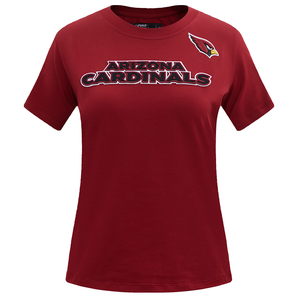 NFL ARIZONA CARDINALS CLASSIC T-SHIRT AJUSTÉ EN JERSEY SIMPLE À MANCHES COURTES POUR FEMME (ROUGE CARDINAL)