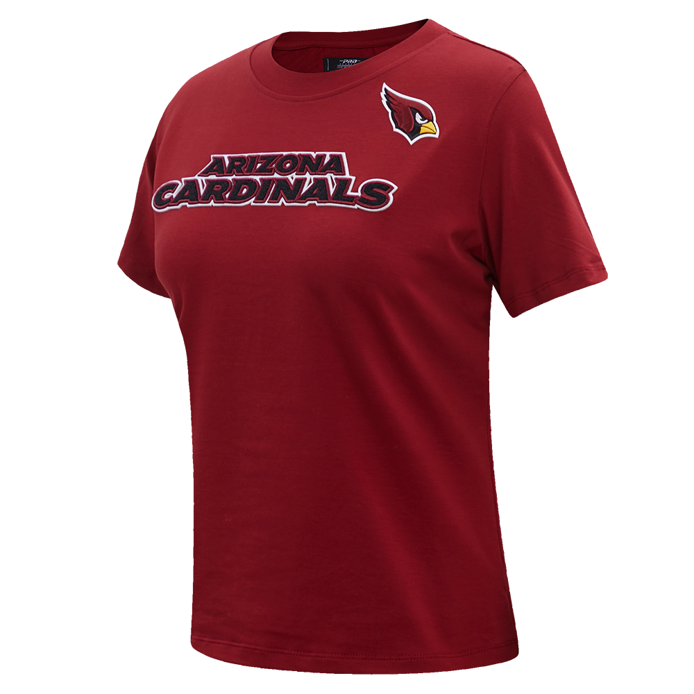 NFL ARIZONA CARDINALS CLASSIC T-SHIRT AJUSTÉ EN JERSEY SIMPLE À MANCHES COURTES POUR FEMME (ROUGE CARDINAL)