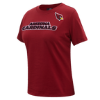 NFL ARIZONA CARDINALS CLASSIC T-SHIRT AJUSTÉ EN JERSEY SIMPLE À MANCHES COURTES POUR FEMME (ROUGE CARDINAL)