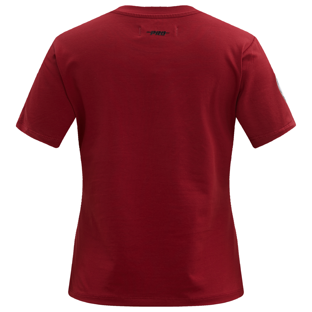 NFL ARIZONA CARDINALS CLASSIC T-SHIRT AJUSTÉ EN JERSEY SIMPLE À MANCHES COURTES POUR FEMME (ROUGE CARDINAL)