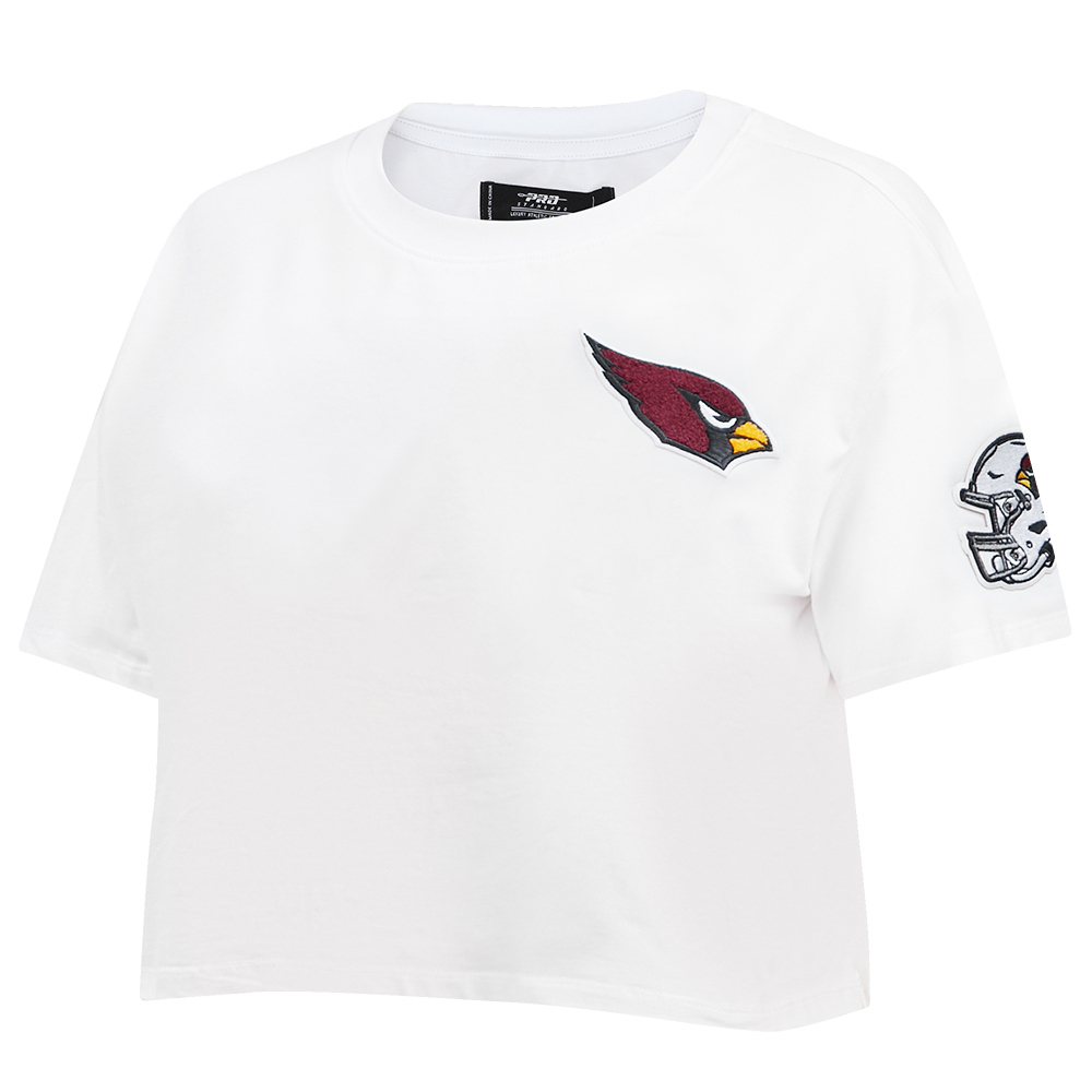NFL ARIZONA CARDINALS CLASSIC WOMEN'S SINGLE JERSEY BOXY TEE (WHITE)
