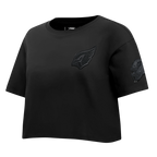 NFL ARIZONA CARDINALS TRIPLE BLACK WOMEN'S SJ BOXY TEE (TRIPLE BLACK)