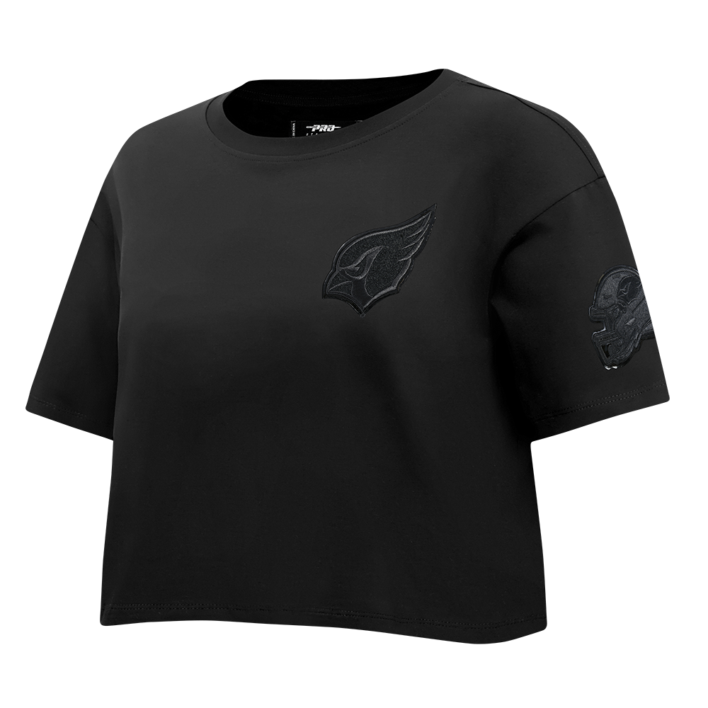 NFL ARIZONA CARDINALS TRIPLE BLACK WOMEN'S SJ BOXY TEE (TRIPLE BLACK)