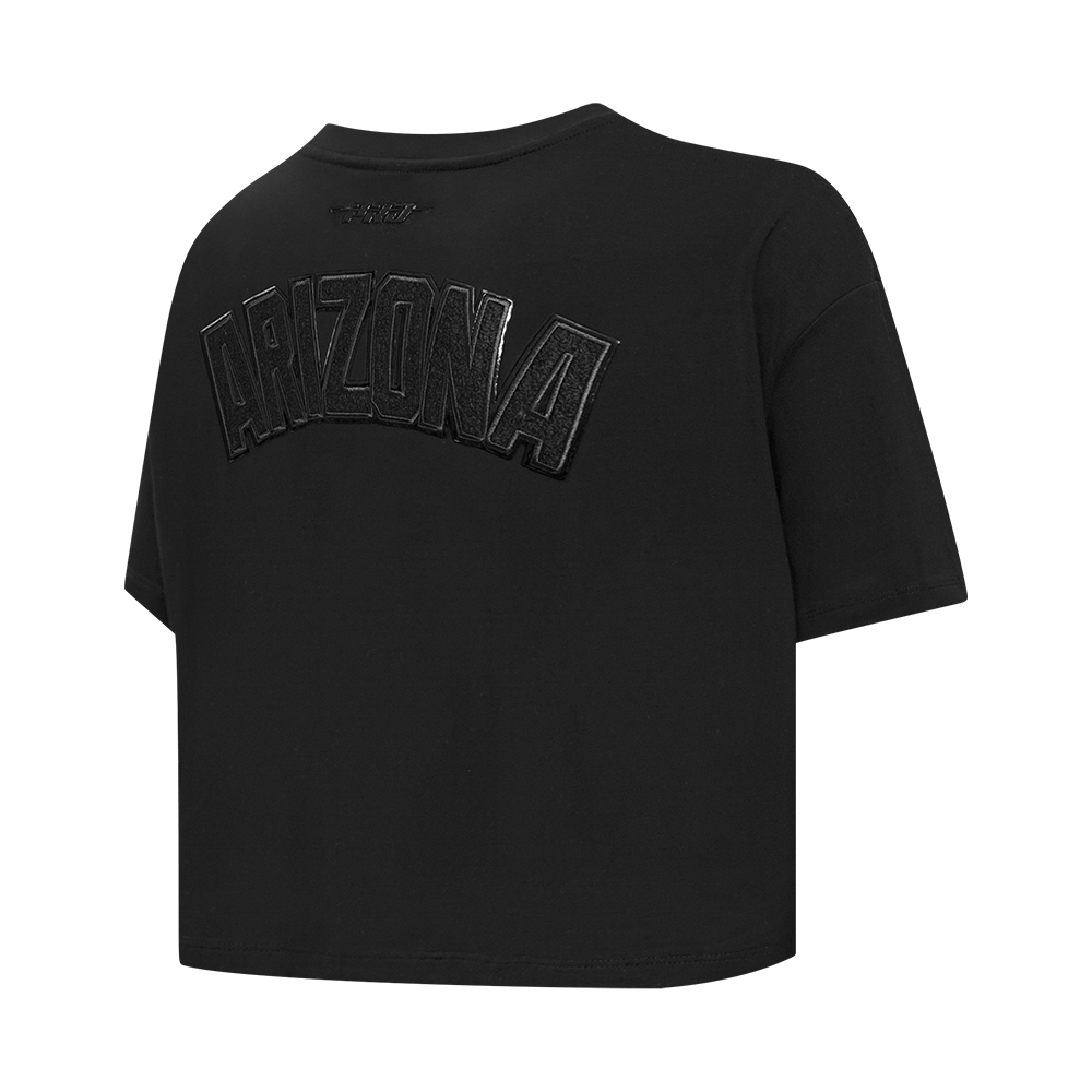 NFL ARIZONA CARDINALS TRIPLE BLACK WOMEN'S SJ BOXY TEE (TRIPLE BLACK)