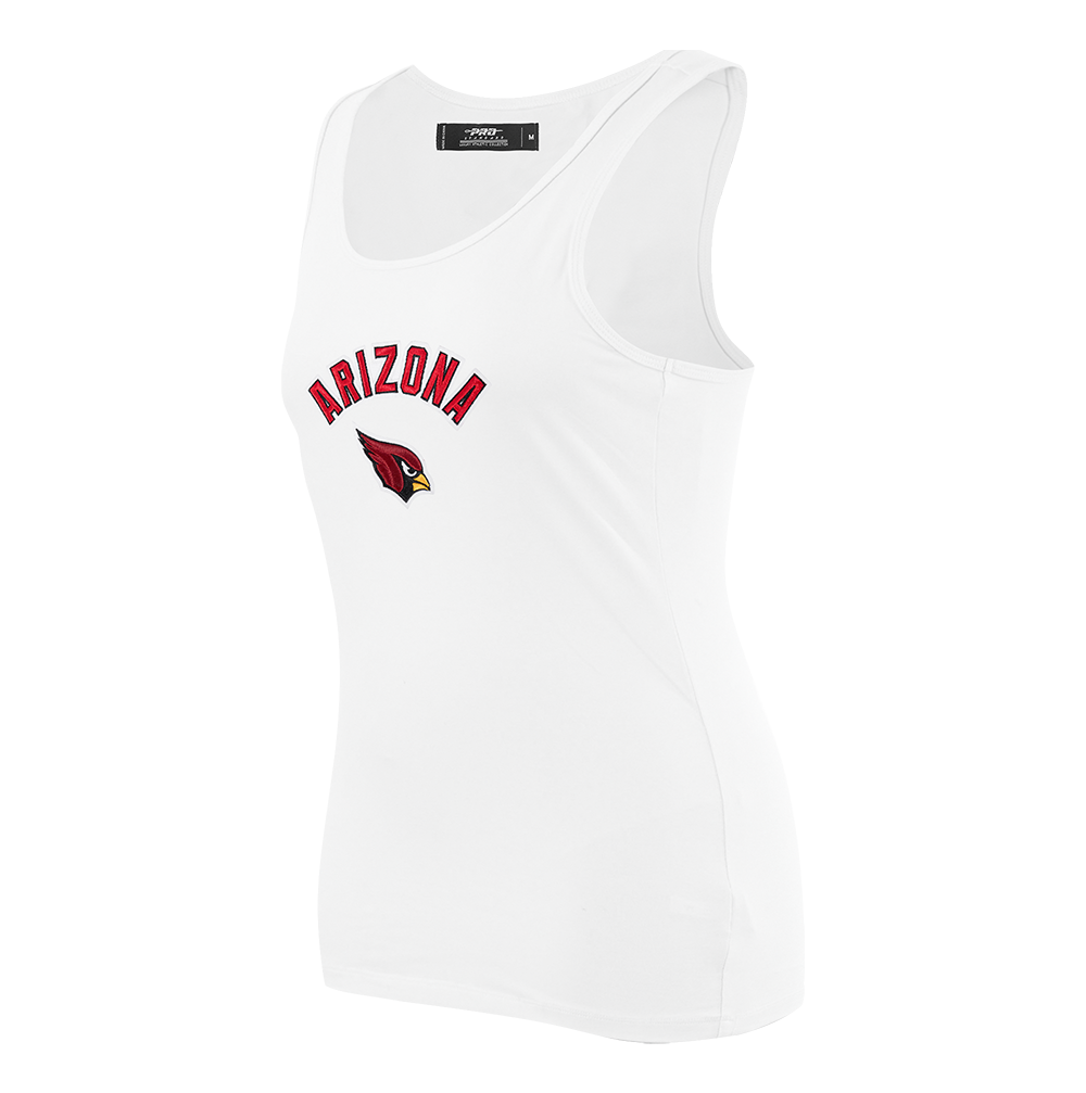 NFL ARIZONA CARDINALS CLASSIC WOMEN'S RELAXED FIT RACERBACK (WHITE)