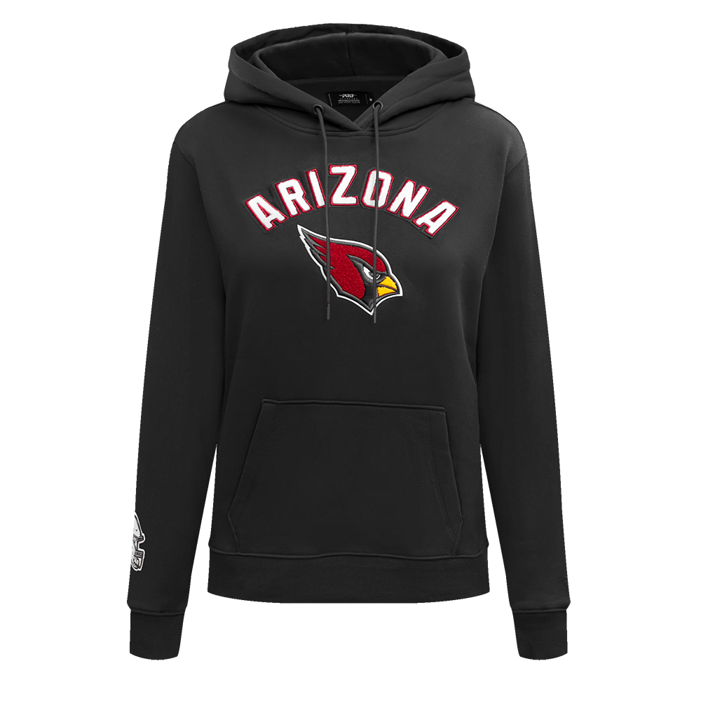 NFL ARIZONA CARDINALS CLASSIC CHANDAIL À CAPUCHON EN MOLLETON POUR FEMME (NOIR)