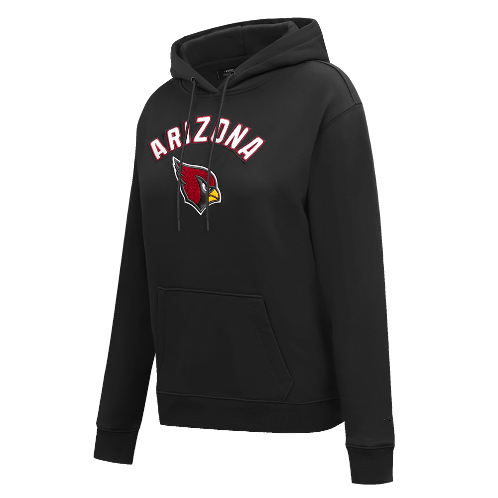 NFL ARIZONA CARDINALS CLASSIC CHANDAIL À CAPUCHON EN MOLLETON POUR FEMME (NOIR)