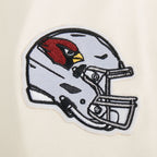 NFL ARIZONA CARDINALS RETRO CLASSIC CHANDAIL À CAPUCHON COURT CÔTELÉ POUR FEMME (COQUILLE D'ŒUF/NOIR)