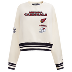 NFL ARIZONA CARDINALS RETRO CLASSIC CHANDAIL À COL ROND CÔTELÉ POUR FEMME (COQUILLE D'ŒUF/NOIR)