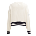 NFL ARIZONA CARDINALS RETRO CLASSIC CHANDAIL À COL ROND CÔTELÉ POUR FEMME (COQUILLE D'ŒUF/NOIR)