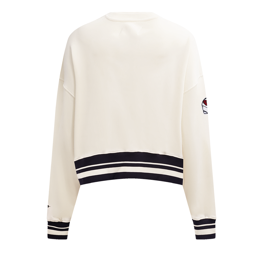 NFL ARIZONA CARDINALS RETRO CLASSIC CHANDAIL À COL ROND CÔTELÉ POUR FEMME (COQUILLE D'ŒUF/NOIR)