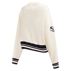 NFL ARIZONA CARDINALS RETRO CLASSIC CHANDAIL À COL ROND CÔTELÉ POUR FEMME (COQUILLE D'ŒUF/NOIR)