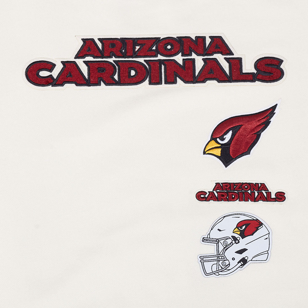 NFL ARIZONA CARDINALS RETRO CLASSIC CHANDAIL À COL ROND CÔTELÉ POUR FEMME (COQUILLE D'ŒUF/NOIR)