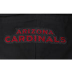 NFL ARIZONA CARDINALS MASHUP WOMEN'S RIB CROPPED PO HOODIE (BLACK)