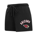NFL ARIZONA CARDINALS CLASSIC WOMEN'S FLEECE SHORT (BLACK)