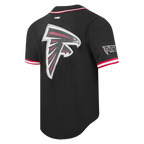 NFL ATLANTA FALCONS CLASSIC MESH CHEMISE BOUTONNÉE (NOIR/ROUGE)